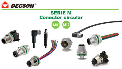 Conectores circulares serie M8 y M12 DEGSON