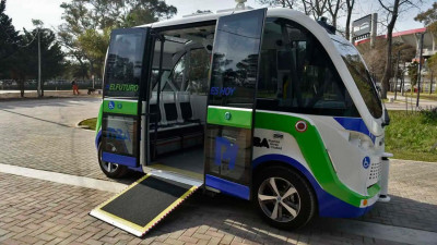 Prueban bus autónomo en el Parque de la Innovación