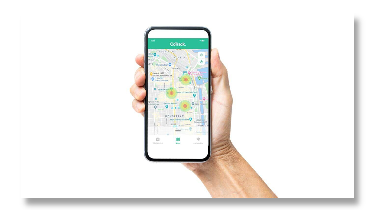 CoTrack, elaborar un mapa an&oacute;nimo para visualizar zonas con m&aacute;s contagios reportados de coronavirus