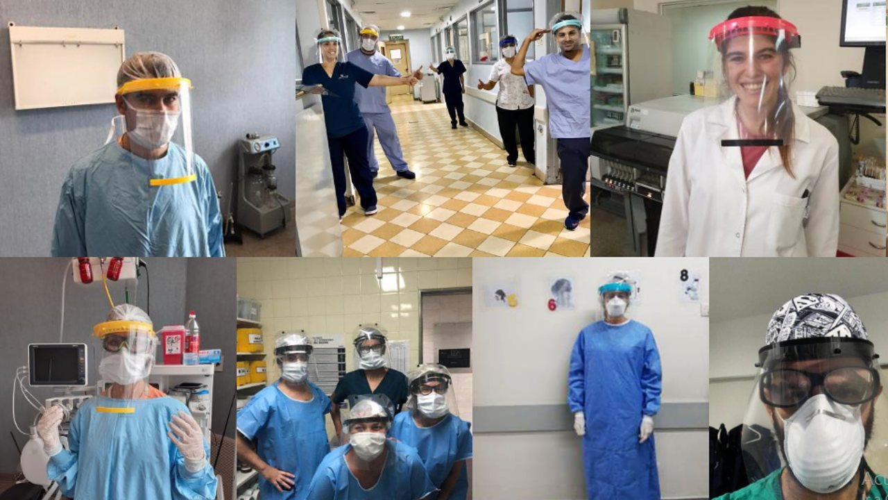 La iniciativa colectiva y la impresi&oacute;n 3D permiten que m&eacute;dicos y enfermeros cuente con m&aacute;scaras faciales (Cr&eacute;dito: Coronathon)