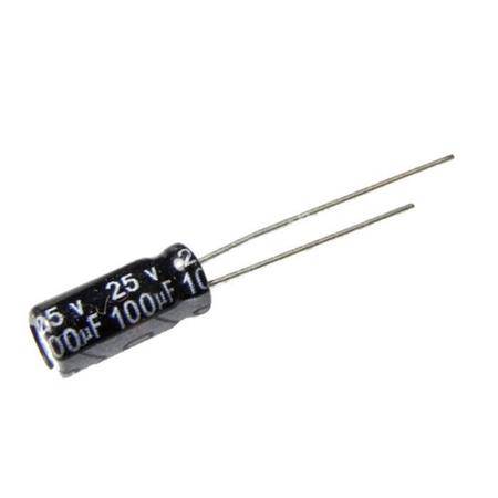 Cap. Electrolitico 105°C 100Uf 25V